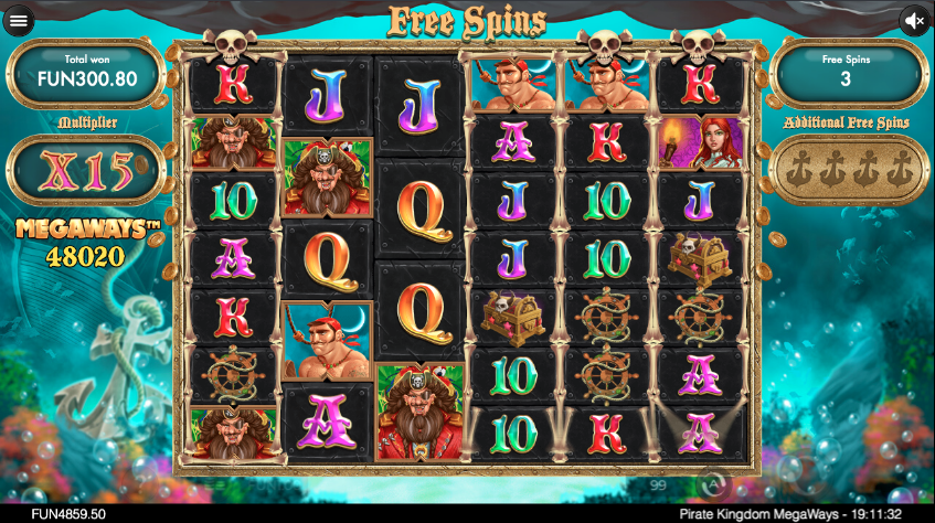 Новый игровой автомат онлайн на гривны Pirate Kingdom Megaways