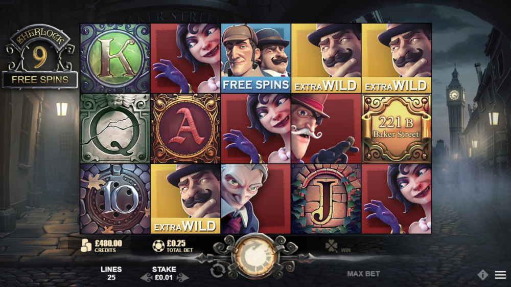 Играть в слот Sherlock of London онлайн на гривны