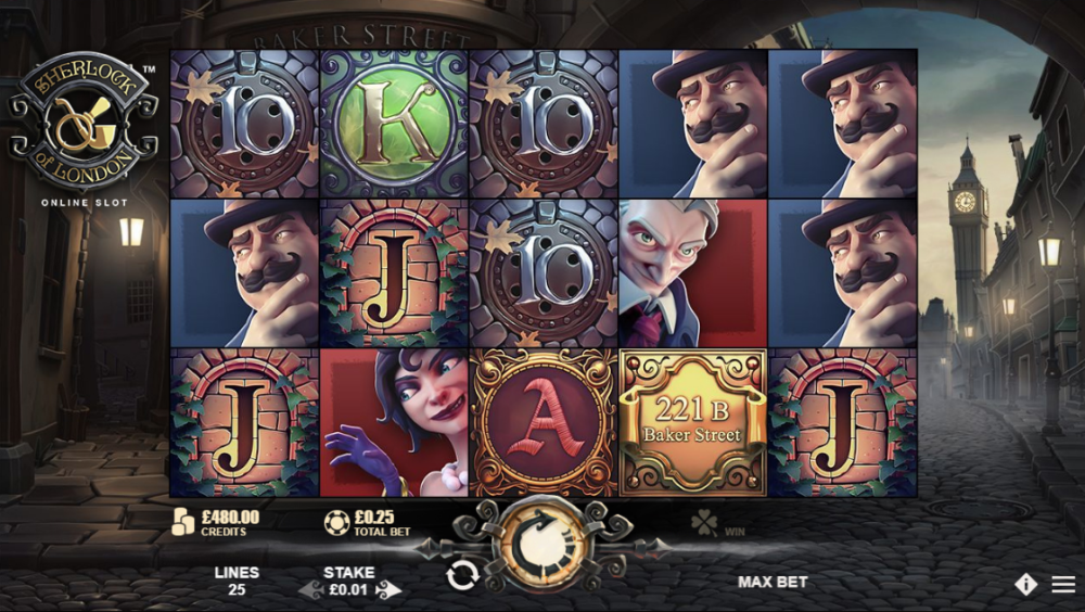 Играть в слот Sherlock of London онлайн на гривны