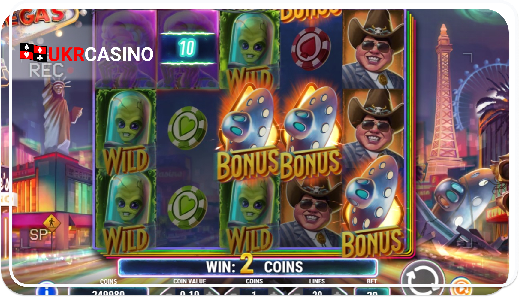 Invading Vegas-Play'n GO-bonus