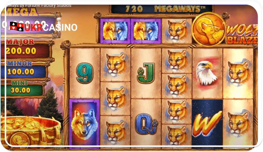 Wolf Blaze Megaways - Microgaming slot