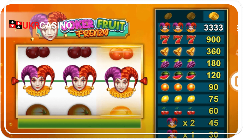 Joker Fruit Frenzy - Games Global bonus